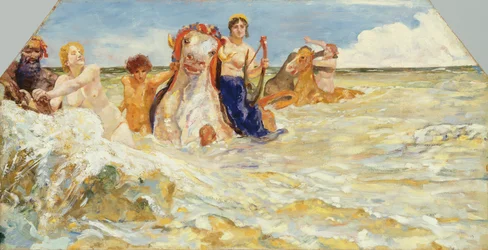 Dieux marins dans les vagues, 1884-85